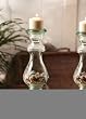 Recycle Glass 15.75" Candle Holder, Clear