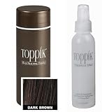 Toppik All Natural Organic Keratin Protein Fibers Hair Thickening System Instantly Conceals Thinning Hair & Baldness! Giant 1.7 Oz Container In 