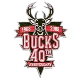 Milwaukee Bucks 40th Anniversary Logo Patch (2007-08)