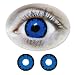 Royalblue Darkness Eyes Motif Lenses from BIONORA 1 Year use including Lens Case