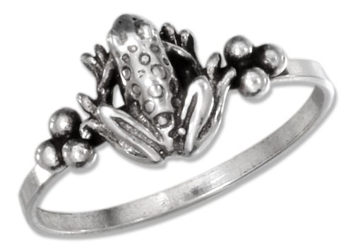 Sterling Silver Life Fish Wavy Band Ring (size 05)