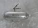 Lauscha Glas Zeppelin 11cm mundgeblasen silber mit Hologlimmer - Weihnachtsbaumschmuck aus Lauscha - formgeblasener Christbaumschmuck