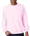 JERZEES - Crewneck Sweatshirt. 562M, LARGE, Pink