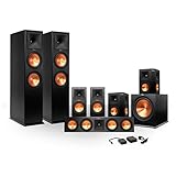 Klipsch 7.1 RP-280 Reference Premiere Surround Sound Speaker Package with R-115SW Subwoofer and a FREE Wireless Kit (Black)