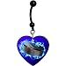 Heart Hockey Puck Belly Ring