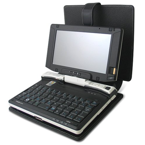 Cover image : PDAIR レザーケース for FMV-U8240/LOOX U U50X 大容量バッテリー対応タイプ PALCFMVLOXULB