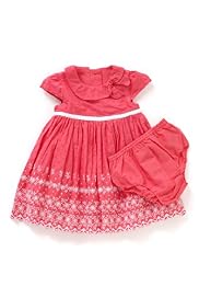 Autograph Pure Cotton Embroidered Shifley Dress & Knicker Set