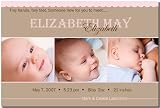 Elizabeth Birth Announcement Photo Card