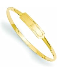 14K Gold Slip-on 5.5" Baby ID Bangle Bracelet