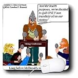 Londons Times Funny Food Coffee other Digestibles - Viking Health Public Service Announcement - Mouse Pads