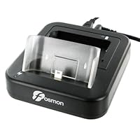 Fosmon® Premium Quality USB Cradle Desktop Charger Pod for Sprint HTC Hero CDMA with Extra Battery Charging Slot