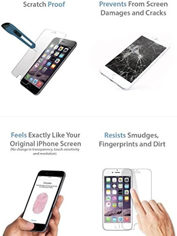 Apple iPod Touch 6 6th Gen Screen Protector,Axdays®, Apple iPod Touch 6 6th Gen,(2in1-Pack) Tempered Glass Screen Protector Perfect Fit for Apple iPod Touch 6 6th Gen