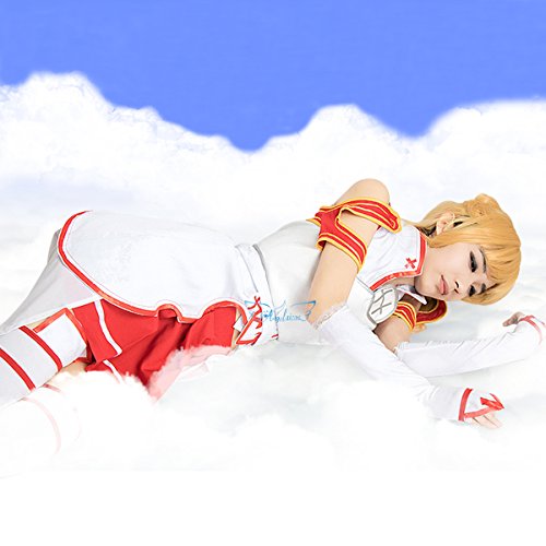 Angelaicos-Womens-Stage-Show-Cosplay-Costume-Dress-White-Red