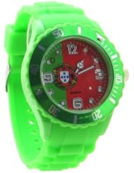 Portugal Flag Green Watch Silicone Band