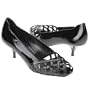 Via Spiga Women's 'Consult' Black Patent Peep-toe Pump (7.5)