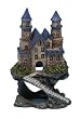 4" Magical Mini-Castle w/Blue Roof Aquarium Ornament