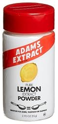 Adams Extracts Pure Lemon Extract Powder, 2.9-Ounce Glass Bottles (Pack of 4)