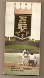 1985 Kansas City Royals Media Guide MLB Baseball