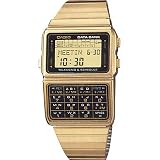 Casio Men's Gold Tone 50 Memory Calculator Databank Watch Model DBC-610G-1DF