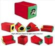Cat Playhoue - Kitty Playhouse Easily Changes into 8 Different Shapes! - Measures 20"L x 12"W x 12"H