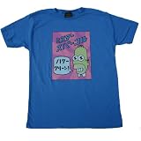 THE SIMPSONS HOMER IN JAPANESE Fine Soft Royal Blue Cotton Tee Licensed