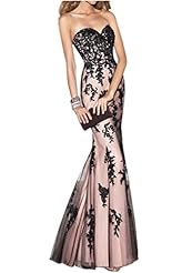 Mermaid Lace Charmeuse Bodycon Dress/Evening Dress/Prom Dress 