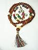 Prayer Beads Rudraksha Navratna Mala Japamala Navratna Om Pendant