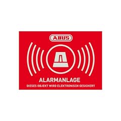 Abus AU1423 Warnaufkleber Alarm -D- 74 x 52.5 mm