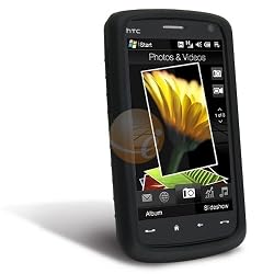 eForCity Premium Silicone Skin Case for HTC Touch HD, Black