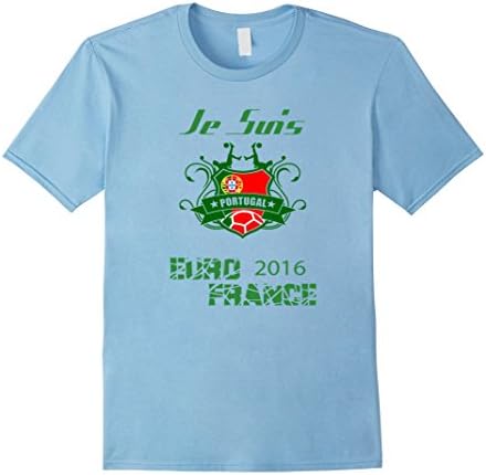 Men's Je Suis Portugal-Euro 2016 France T-shirt XL Baby Blue