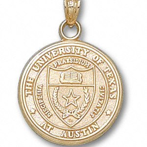 Texas Longhorns Solid 14K Gold Seal 11/16” Pendant