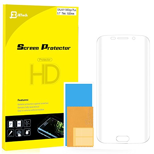 Galaxy S6 Edge Plus Screen Protector, JETech Edge to Edge Full Screen Curved Edge HD Crystal Screen Protector film for Samsung Galaxy S6 Edge Plus +