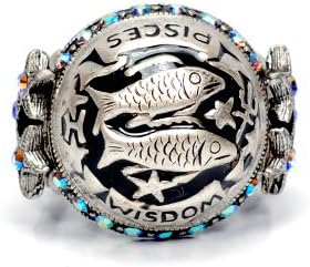 Sweet Romance Pisces Zodiac Ring (Silver)