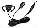 D-Shaped Ear Hook Lapel Microphone for Garmin Rino 530 610 650 650t 655t Radio