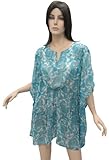 Blue Color Charming Kaftan Cover up Beach Tunic Party Wear XMas Christmas Gift