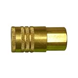 Interstate Pneumatics CO440B 1/4 x 1/4 Inch FPT ARO Series Brass Coupler