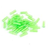 uxcell ターミナルスリーブ　PVC製グリーン 　絶縁されたカップ　6mm径 50個入り