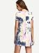 ROMWE Women's Short Sleeve Summer Casual Tie Dye T-Shirt Dress