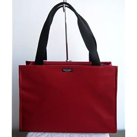 Kate Spade Nylon Medium Baby Diaper Multifunction Bag Tote Red