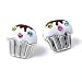 Mini Silver Cupcake Stud Earrings Fashion Jewelry