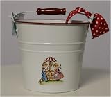Vintage-style White Nursery Rhyme Baby Bucket