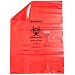 Bel-Art 131642535 Polypropylene Red Biohazard Waste Disposal Bag, 15-20 Gallon Capacity, 25" Width x 35" Height x 1.5 mil Thick (Box of 200)