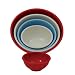 Kitchen & Housewares : Faringdon Set of 5 Mixing Bowls red cream and blue