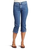 IMAGE OF Not Your Daughter's Jeans Womens Laced Hem Capri, Medium Wash, 2