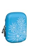 Riva 7023 (PU) Digital Camera Case shallow blue (flowers)