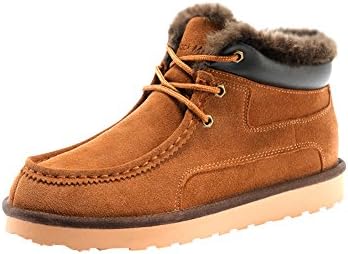 Rock Me Women's Genuine Leather Winter Snow Boot (8 B(M) US, chestnut)