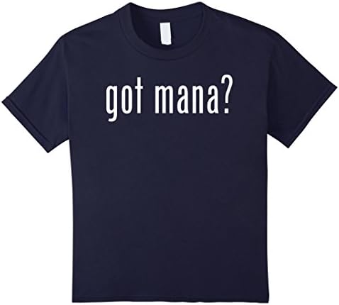 Tulip Tree Tees: got mana? T-shirt - Kids 10 - Navy