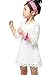 EGELEXY Princess Kids Girls Half Sleeve Flower Lace Dress