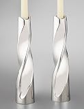 Nambe Swirl Candlesticks Pair x 2W