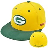 NFL Mitchell & Ness Green Bay Packers Super Bowl II Champs Hat Cap Fitted TU57